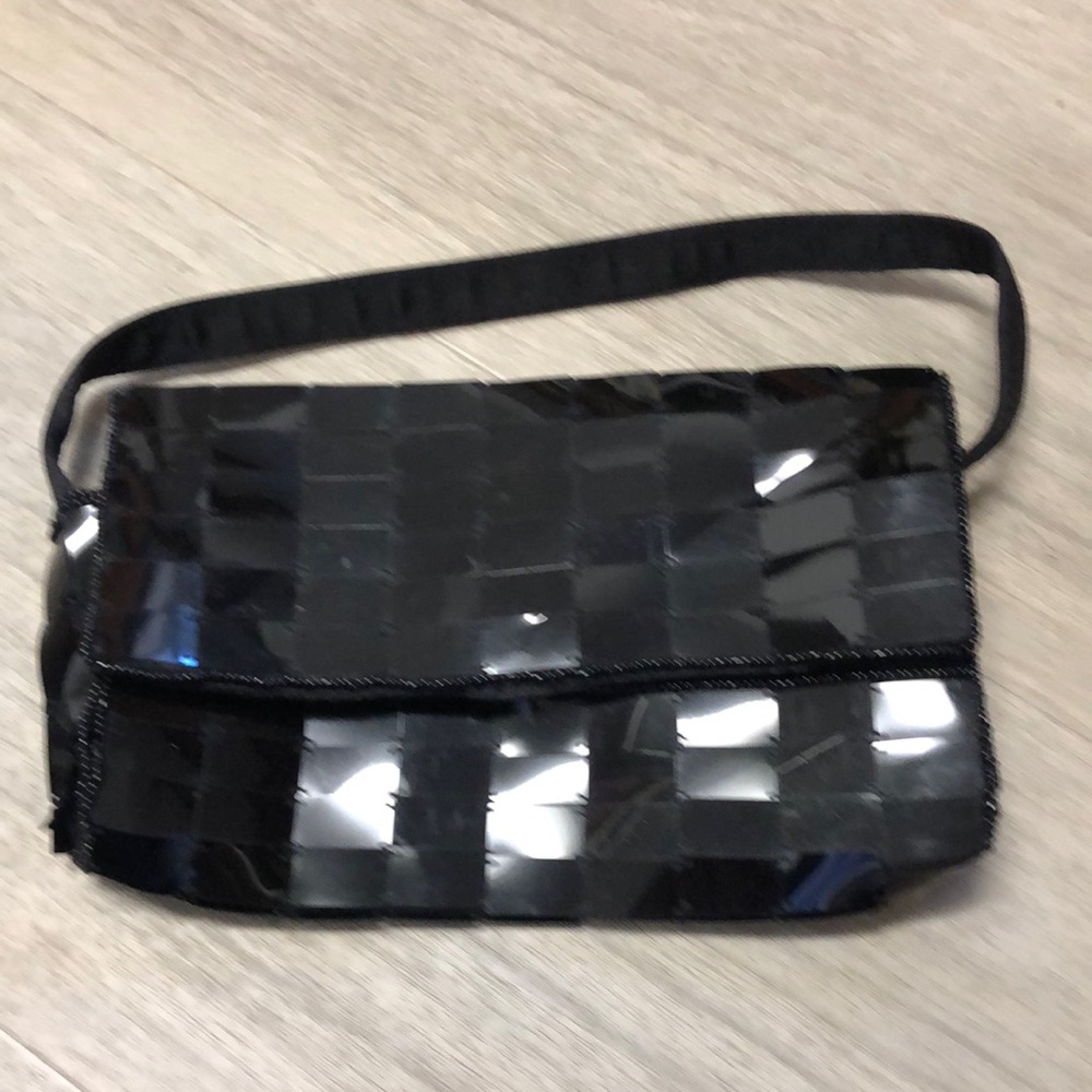 Black sequin purse
